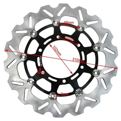 ID 102mm Ricambio di dischi di freno per moto Suzuki Parts Durable Fit GSX R 600 750 1000 2.27kg