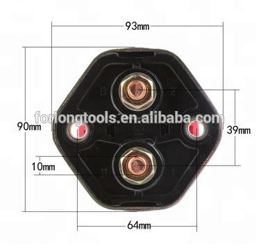 Isolatore di batteria universale per autoveicoli Disconnettore di interruttore Disegno di riferimento per una facile installazione