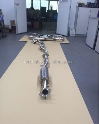 Tubo di scarico modificato in acciaio inossidabile lucido per Mitsubishi Lancer e controllo delle valvole