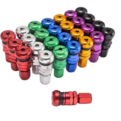 Fittamento universale ALUMINIUM pneumatici senza tubi pneumatici Valve Stem con tappi di polvere e tappi da RAYS