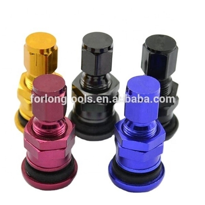 Fittamento universale ALUMINIUM pneumatici senza tubi pneumatici Valve Stem con tappi di polvere e tappi da RAYS