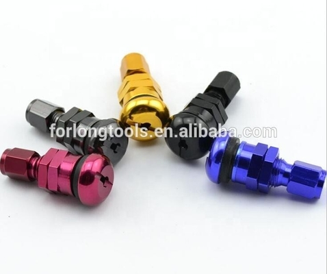 Fittamento universale ALUMINIUM pneumatici senza tubi pneumatici Valve Stem con tappi di polvere e tappi da RAYS