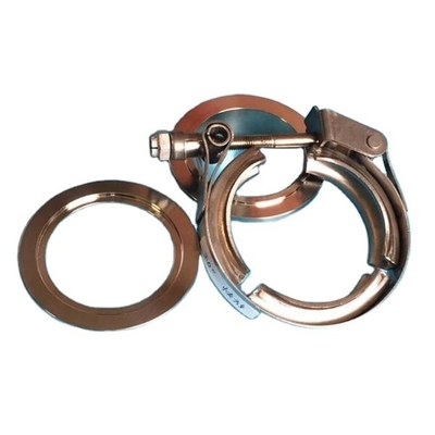 Motori universali Sprint Car 2.5 pollici di acciaio inossidabile Vband Clamp a rilascio rapido con due flange