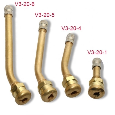 Valvola di pneumatici in ottone universale senza tubo con ruota di estensione pneumatico V3-20-1 V3-20-6 V3-20-4 V3-20-5 Standard OE NO. e universale