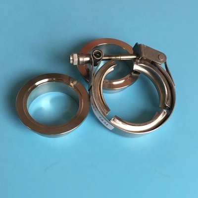 Motori universali Sprint Car 2.5 pollici di acciaio inossidabile Vband Clamp a rilascio rapido con due flange