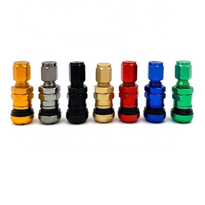 Anno universale TPMS TR525 Stagno di valvola senza tubo con tappo antipolvere in alluminio Monitoraggio migliore della pressione dei pneumatici