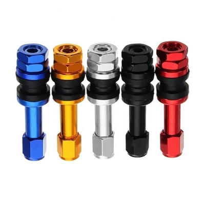 Anno universale TPMS TR525 Stagno di valvola senza tubo con tappo antipolvere in alluminio Monitoraggio migliore della pressione dei pneumatici
