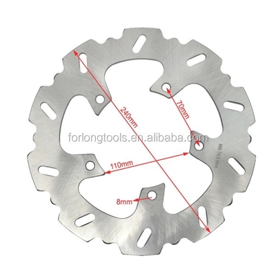 240MM Fresco a disco in acciaio inossidabile per moto BMW G 650 X Moto 650 Fissato e robusto Forno di montaggio 5 Spessore 4,5 mm