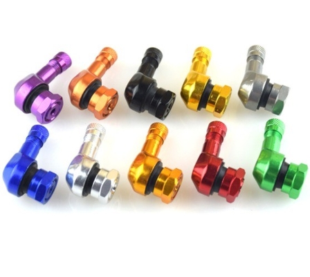 40 mm lunghezza universale di montaggio auto motociclo copertura della valvola del pneumatico con corpo in alluminio e nucleo in ottone di lunga durata