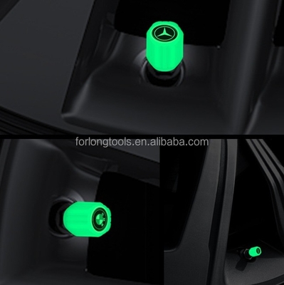 Sostituire/riparazione ABS Auto Wheel Dust Cap Auto Glow Tire Stem Air Valve Cover Light Autoluminescenza per il fine dell'anno universale