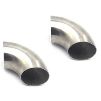 Saldatura di connessione 304 acciaio inossidabile 90 gradi piega gomito tubo 1MM spessore scarico 2 x 3 pollici per supporto personalizzato