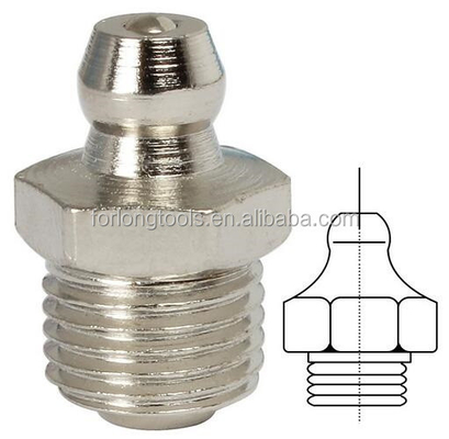 Sleeve di trivella e connessione del pulsante 1/4 &quot;-19 BSP Acciaio inossidabile cappuccio di accoppiamento grease dritto con codice testa piatta rotonda
