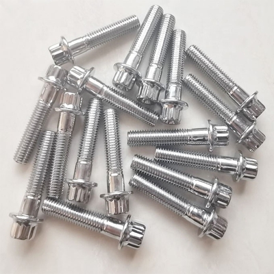 Assemblaggio di cerchioni in acciaio universale cromato M7 x 32 mm per ruote Nessun design, solo stile Nessuna caratteristica aggiuntiva