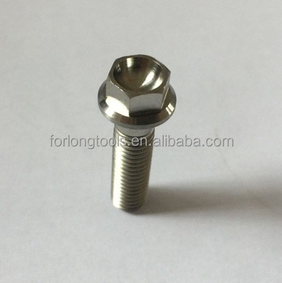 Finitura naturale GR5 Grado di titanio bullone M8 x1.25x 32MM 12 puntata bullone flange per impianti chimici