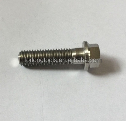 Finitura naturale GR5 Grado di titanio bullone M8 x1.25x 32MM 12 puntata bullone flange per impianti chimici
