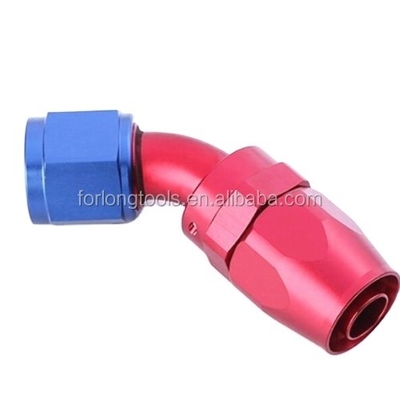 Funzionamento universale dell'alluminio AN4 AN6 AN8 AN10 Fittings girevoli con collegamenti ad angolo di 45 gradi