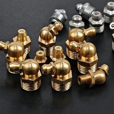 M8 M10 M6 5/16-24 1/4-19 1/4-28 Grease Zerk Nipple Fitting per applicazioni industriali