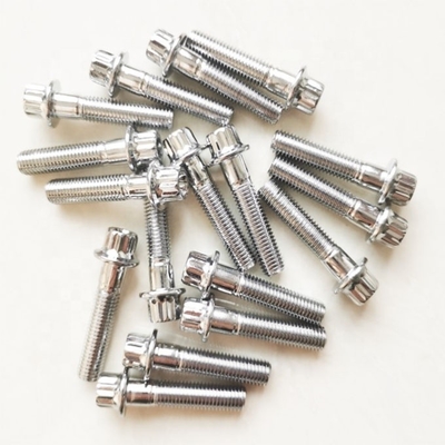 Assemblaggio di cerchioni in acciaio universale cromato M7 x 32 mm per ruote Nessun design, solo stile Nessuna caratteristica aggiuntiva