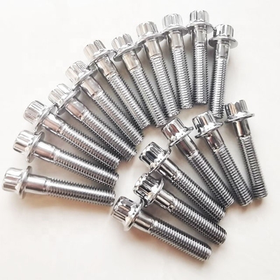 Bolti universali in acciaio M7 x 32 mm per ruote BBS con cromo ad alta resistenza