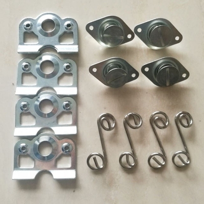 Fabbricazione su misura DZUS Fastener 7/16 di acciaio autoespulsibile con testa a fessura.500 presa con piastre di molla per la sostituzione / riparazione