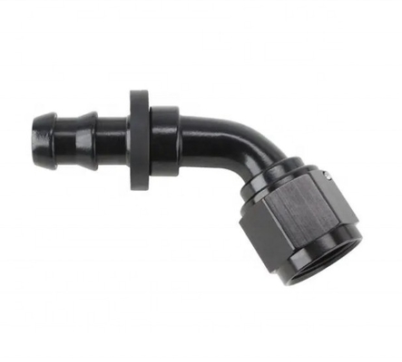 Supporto personalizzato Testa rotonda Codice nero di alluminio Push-On tubo di montaggio Kit AN6 9PCS Femminile connessione e durevole