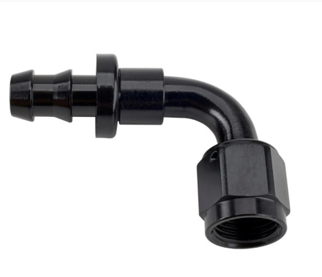 Supporto personalizzato Testa rotonda Codice nero di alluminio Push-On tubo di montaggio Kit AN6 9PCS Femminile connessione e durevole