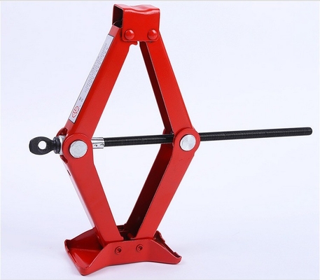 Jack rosso da 1,5 tonnellate per la riparazione di auto Altezza massima 385 mm Altezza minima 105 mm Supporto manuale Jack meccanico Strumento di riparazione auto
