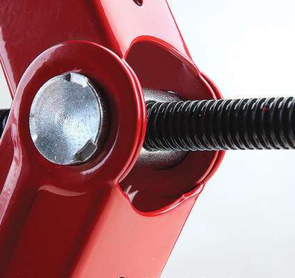Jack rosso da 1,5 tonnellate per la riparazione di auto Altezza massima 385 mm Altezza minima 105 mm Supporto manuale Jack meccanico Strumento di riparazione auto