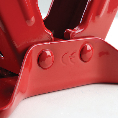Jack rosso da 1,5 tonnellate per la riparazione di auto Altezza massima 385 mm Altezza minima 105 mm Supporto manuale Jack meccanico Strumento di riparazione auto