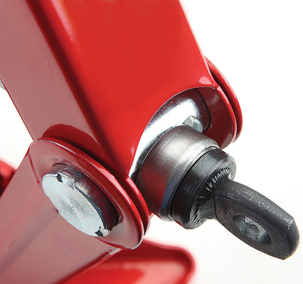 Jack rosso da 1,5 tonnellate per la riparazione di auto Altezza massima 385 mm Altezza minima 105 mm Supporto manuale Jack meccanico Strumento di riparazione auto