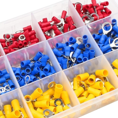 480pcs terminali isolati connettore elettrico di crimp Butt Spade Ring Fork Terminal Set Kit con custodia per l'anno universale