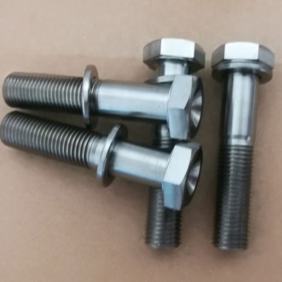 DIN Standard e Titanio bullone 7/16 &quot;-20 con 9/16&quot; Hex Noce per 1-1/8&quot; Torsion Stop finitura naturale