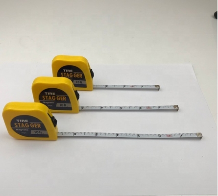 10 piedi * 1/4 &quot; Magnetico pneumatico da corsa Stagger misura del nastro con lame larghe e costruzione metallica di grado industriale