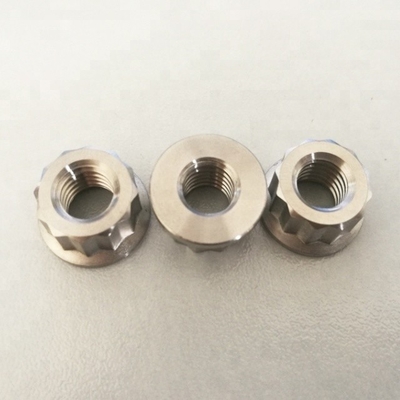 1.25 Noccioline M8 a flangia a pizzo in titanio di grado 6AL4V per applicazioni meccaniche standard DIN