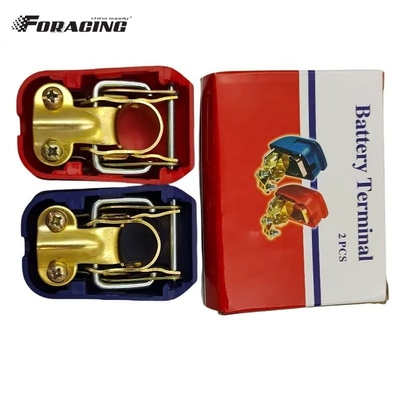 Clamping Down Copper-Zin Plated Battery Switch Terminal 4-6 AWG Gauge Input per Car Boat Steel e Messaggi