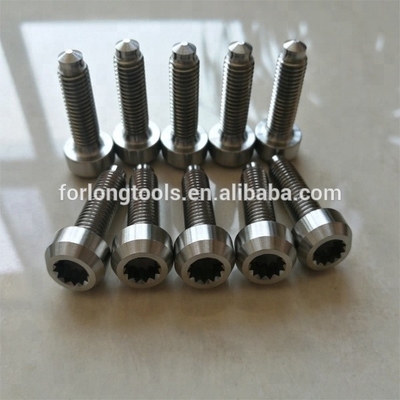 6AL-4V Lega di titanio M7*1.0 bulloni a bordo diviso per BBS Finitura naturale 24.5mm pronti per la spedizione