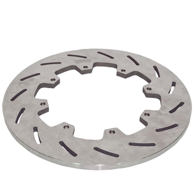 Dischi di freno di auto modello di auto 12.00 &quot;rotore di titanio sprint con 8 x 7&quot; cerchio di bullone e disegno a fessure in finitura in titanio