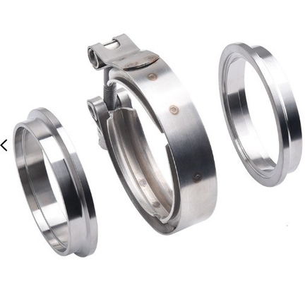 1.5-6.0 Universal 304 inossidabile V Band Exhaust Clamps con kit di flange maschile femminile anno universale universale