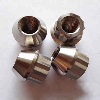 DIN Standard Plain Finish Titanium Flange Nuts per il componente di fissaggio delle ruote a filo 1/2-20