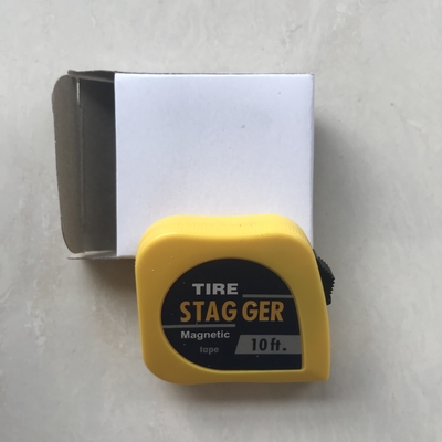 Lame d'acciaio 1/4&quot; Larghezza Professionale Imperial misura Pneumatici da corsa Stagger Nastro di misura Tap 10 piedi con strumenti magnetici