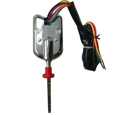 OEM Standard Size Universal Street Chrome Column Mount Turn Signal Switch con pulsante di pericolo e leva dimmer Facile da installare