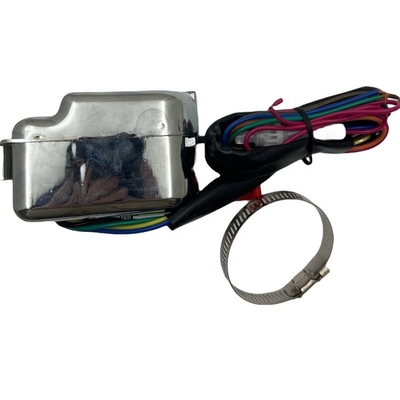 OEM Standard Size Universal Street Chrome Column Mount Turn Signal Switch con pulsante di pericolo e leva dimmer Facile da installare
