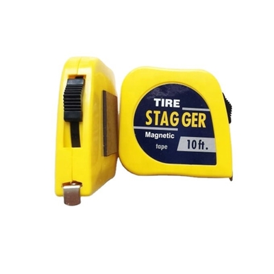 Logo personalizzato pneumatico da corsa giallo magnetico misura del nastro con lunghezza di 10 piedi e larghezza della lama di 1/4 &quot;