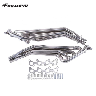 Capo di scarico in acciaio inossidabile lucido per 5.0L V8 Mustang Manifold LS1 LS2 LS3 LS6 LSX Guaranteed Fit and Function