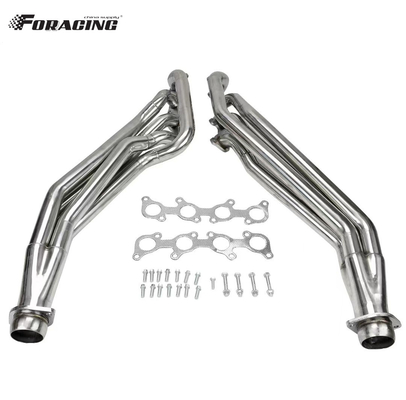 Capo di scarico in acciaio inossidabile lucido per 5.0L V8 Mustang Manifold LS1 LS2 LS3 LS6 LSX Guaranteed Fit and Function