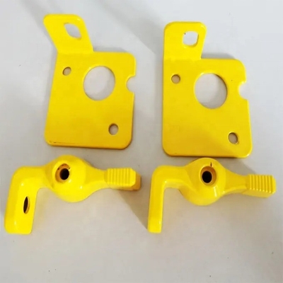 Aggiorna l'interruttore di climatizzazione della tua auto con questo kit di leva di blocco dell'interruttore della batteria in giallo rosso e argento per garantire la sicurezza