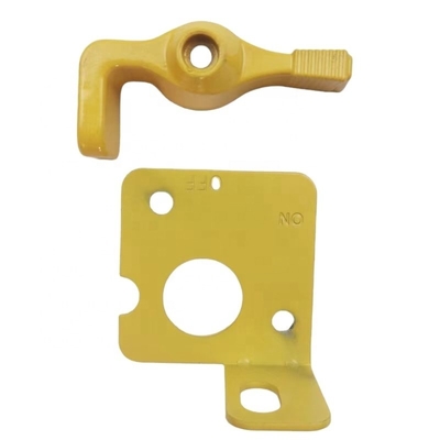Aggiorna l'interruttore di climatizzazione della tua auto con questo kit di leva di blocco dell'interruttore della batteria in giallo rosso e argento per garantire la sicurezza