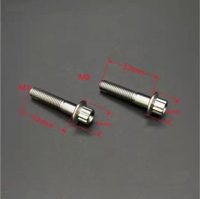 ISO Standard Zinc Finish Acciaio e Titanio Gr5 12 PT BBS Split Rim Bolts M7 x 32mm M8*32mm per applicazioni automobilistiche