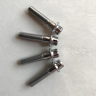 Sprint Car 12 PT BBS RS/RX bulloni a cerchione divisa M7 x 32 bulloni in acciaio all'interno cromati per lo standard ISO