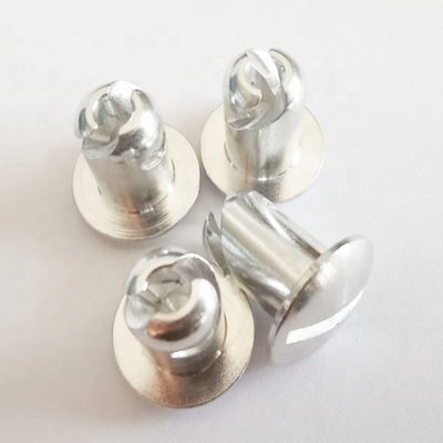 Universal Durable Silver Aluminum 5/16&quot;.500&quot; 1/4 Quick Turn Dzus Dome Head Sprint Car per OE su misura NO.